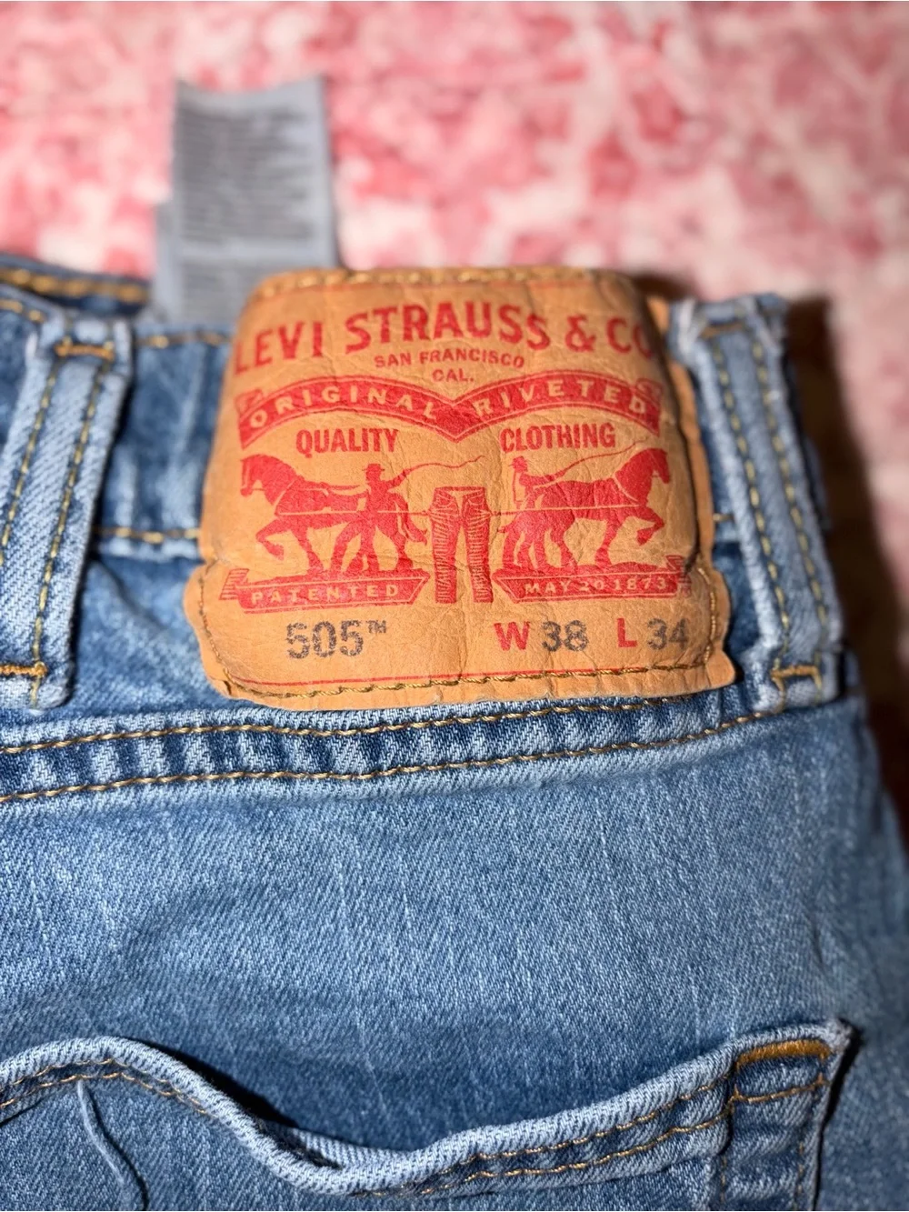 Levi's Men's Straight Jeans in Blue Denim